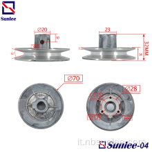 Parti di lavorazione CNC Puleggia per lavatrice D70mm